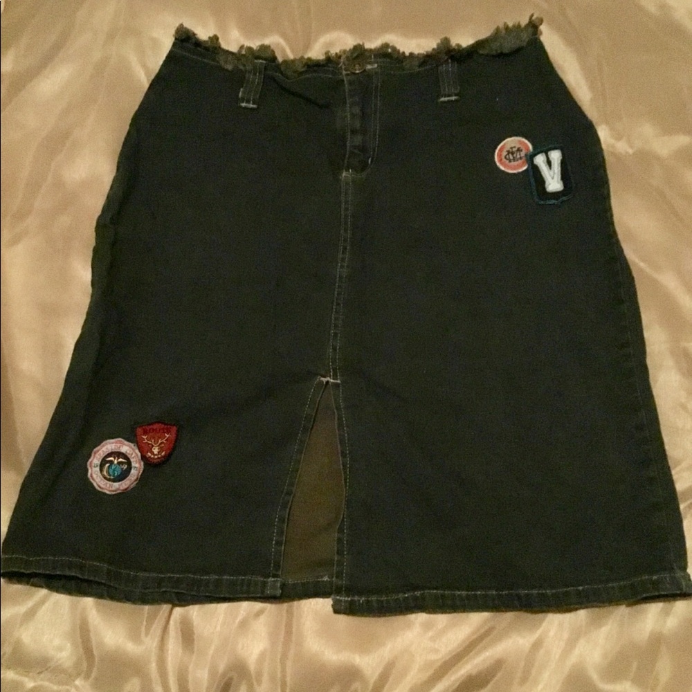 REDUCED PRICE! Cute Vintage Route 66 Denim Skirt Sz  6